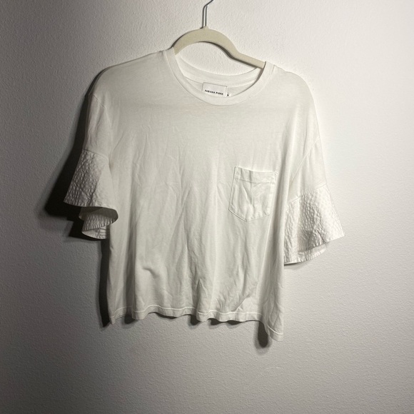 Fabiana Pigna INGA tee shirt white ruffle sleeve - Picture 3 of 7